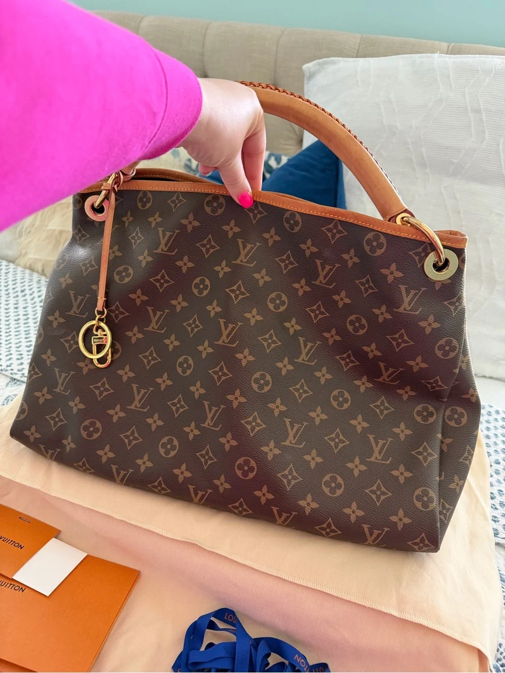 Louis Vuitton Brown Monogram Canvas Handbag ARTSY